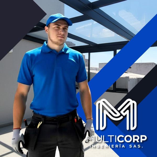 Servicio técnico, mantenimiento, reparaciones y remplazo de pérgolas metálicas y marquesinas corredizas en Bogotá y para toda Colombia. Multicorp Ingeniería SAS.