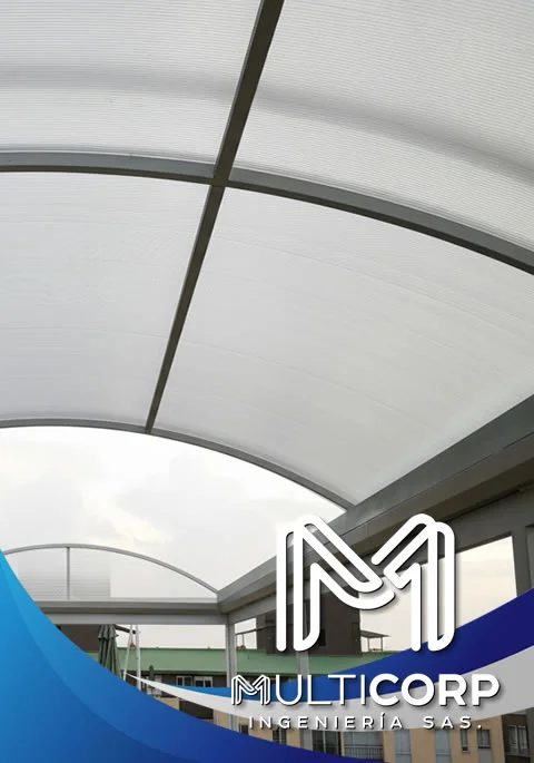 Diseño, fabricación e instalación de pérgolas metálicas para terrazas en Bogotá, Colombia. Multicorp Ingeniería SAS.
