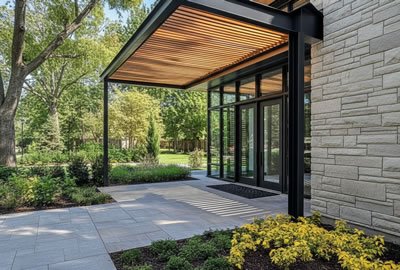 Diseño, fabricación y construcción de pérgolas y marquesinas modernas en Bogotá, Colombia. Multicorp Ingeniería SAS.